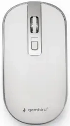 Gembird Wireless Optical Mouse White | Silver hiir