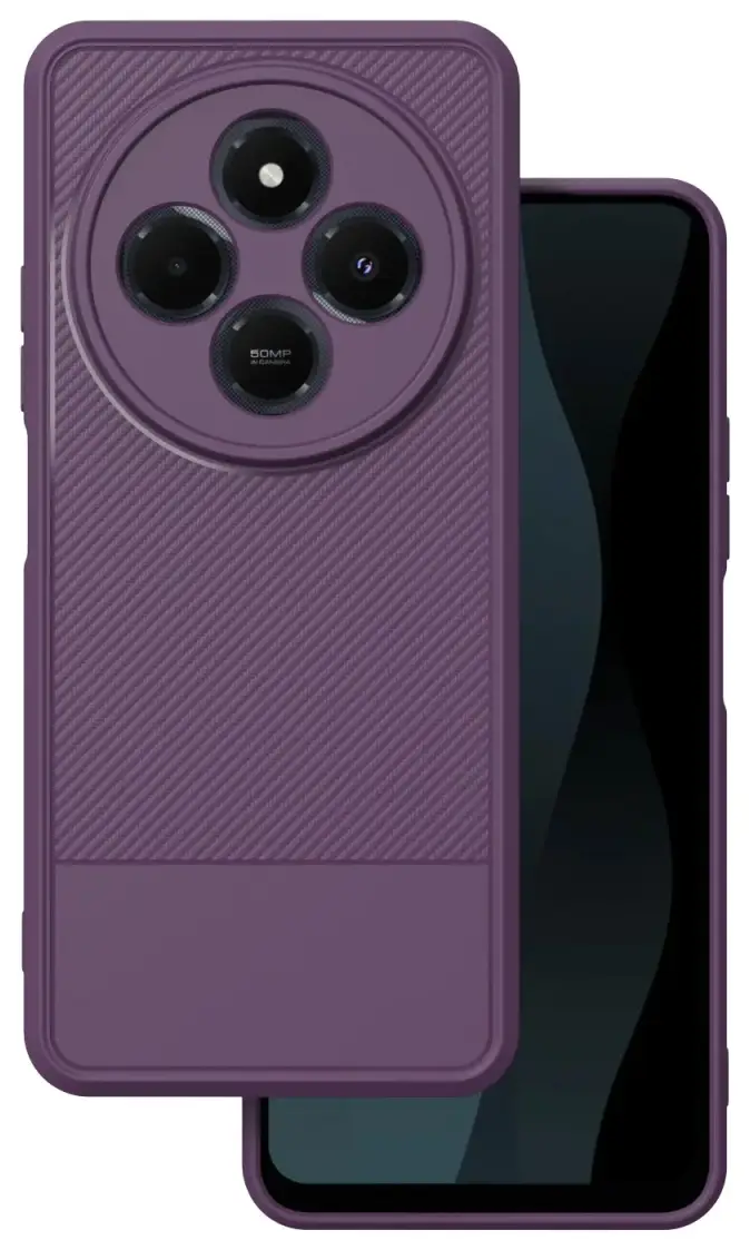 Simple Carbon case for Xiaomi Redmi 14C 4G/ 14C 5G / Redmi A4 / POCO C75 purple