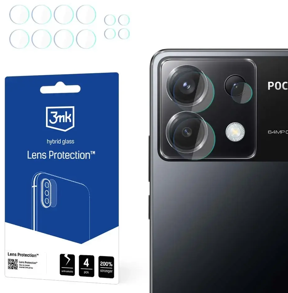 Poco X6 5G - 3mk Lens Protection™ screen protector