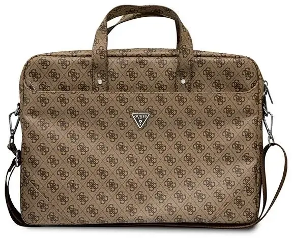 Guess 4G PU Triangle Logo Computer Bag 15|16" Brown