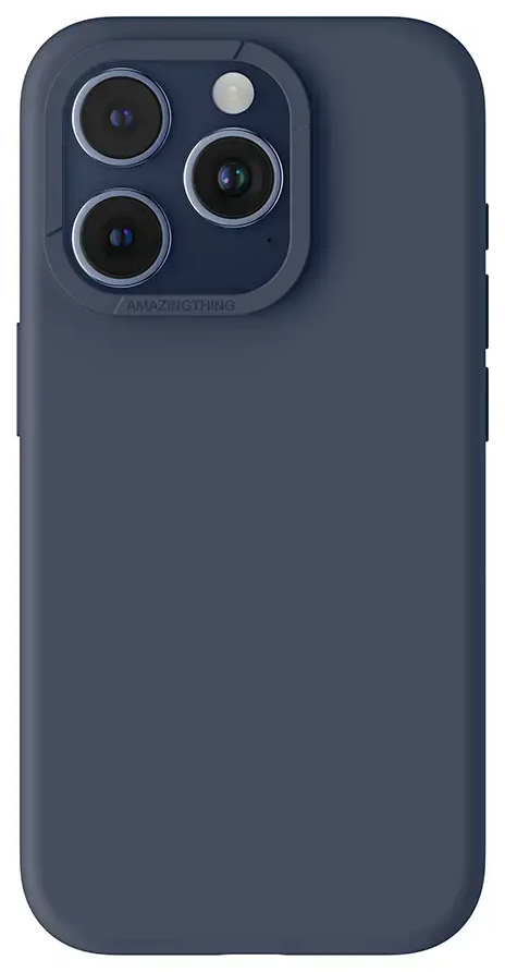 Amazing Thing Smoothie maciņš ar MagSafe atbalstu telefonam iPhone 15 Pro Max tumši zils