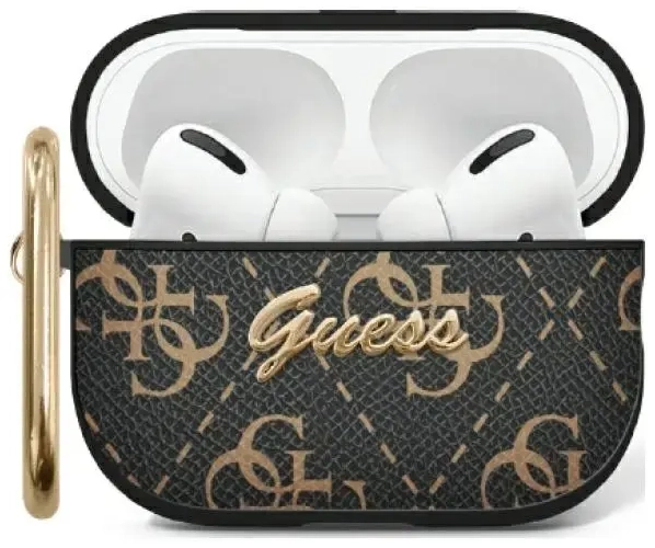 Guess GUA2PG4GPK AirPods 1|2 cover        czarny|black 4G Hook