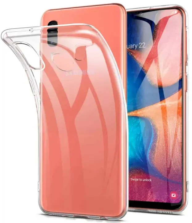 Fusion Ultra Back Case 2 mm Прочный Силиконовый чехол для Samsung A202 Galaxy A20e Прозрачный