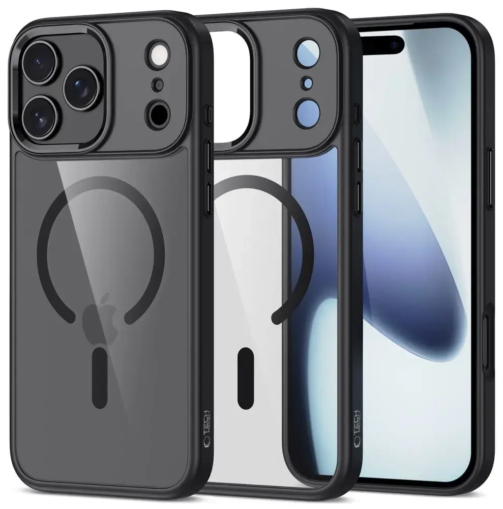TECH-PROTECT MAGMAT maciņš ar MagSafe atbalstu telefonam iPhone 17 Pro melns