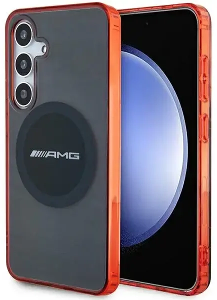 AMG AMHMS24S23HBCK S24 S921 czarny|black hardcase Transparent Bicolor MagSafe