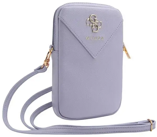 Guess Torebka GUWBZPGSTEGU fioletowy|purple Zip Triangle 4G