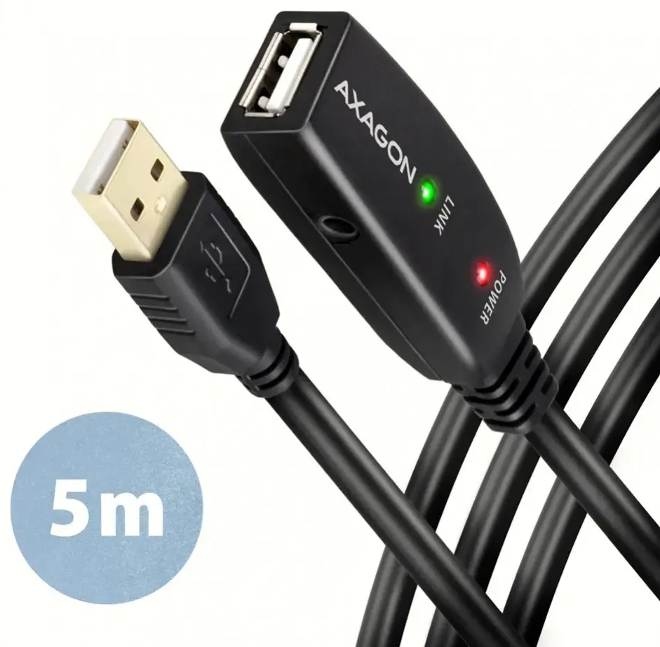 AXAGON ADR-205 USB 2.0 A-M -> A-F aktiivne 5m kaabel