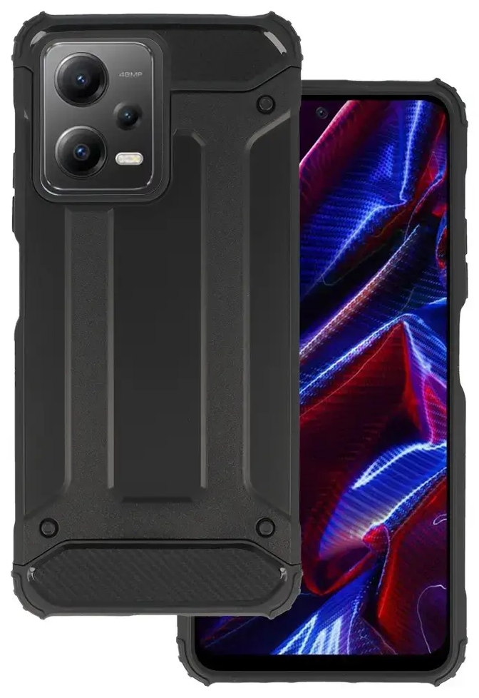 Armor Carbon Case for Xiaomi Redmi Note 12 5G/Poco X5 Black