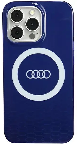 Audi IML Big Logo MagSafe Case iPhone 13 Pro | 13 6.1" niebieski|navy blue hardcase AU-IMLMIP13P-Q5|D2-BE