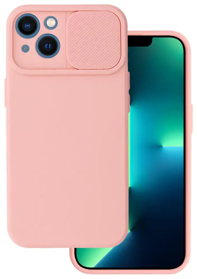 Camshield Soft maciņš telefonam iPhone 13 rozā (ar kameras aizsargu)