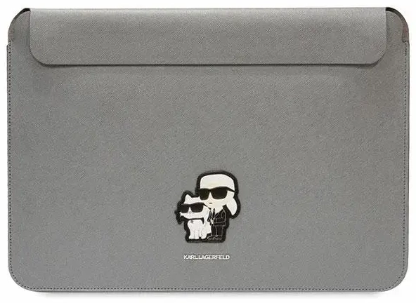 Karl Lagerfeld Sleeve KLCS14SAKCPMG 14" silver|silver Saffiano Karl&Choupette