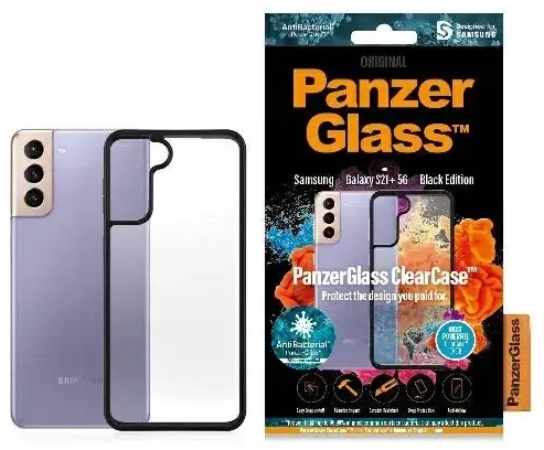PanzerGlass ClearCase Samsung S21+ G996 czarny|black