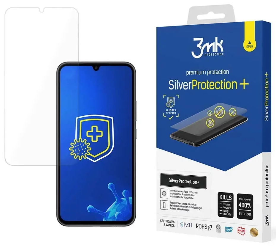 3mk SilverProtection+ aizsargplēve telefona ekrānam Samsung Galaxy A34 (A346)