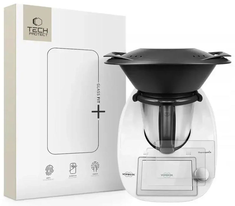 SZKŁO HARTOWANE TECH-PROTECT GLASS FIT+ 2-PACK THERMOMIX TM6 CLEAR