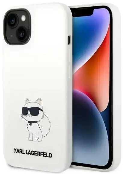 Karl Lagerfeld KLHMP14MSNCHBCH iPhone 14 Plus 6,7" hardcase biały|white Silicone Choupette MagSafe