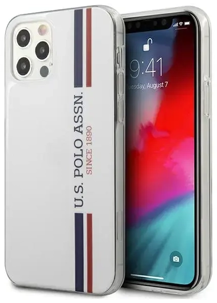 US Polo USHCP12LPCUSSWH iPhone 12 Pro Max 6,7" biały|white Tricolor Collection