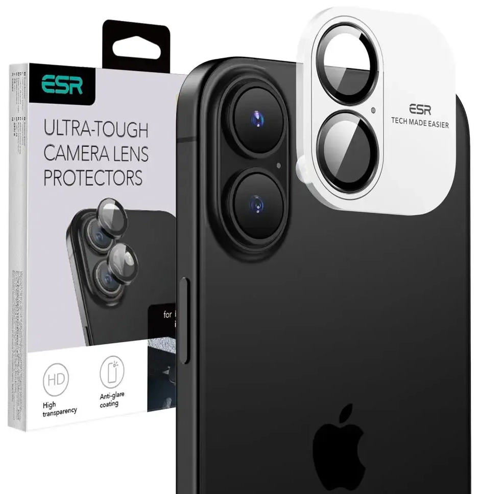 ESR ARMORITE KAMERAS AIZSARGS IPHONE 16 | 16 PLUS MELNS