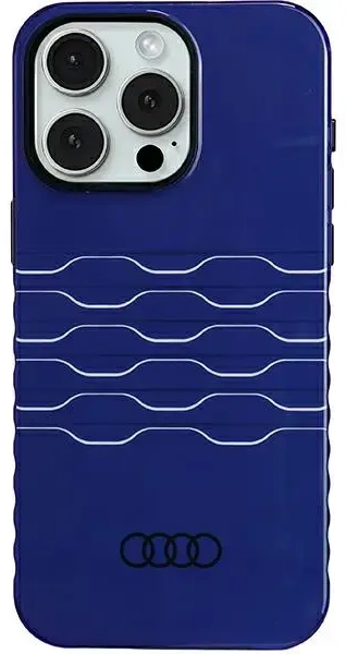 Audi IML MagSafe Case iPhone 15 Pro Max 6.7" niebieski|navy blue hardcase AU-IMLMIP15PM-A6|D3-BE