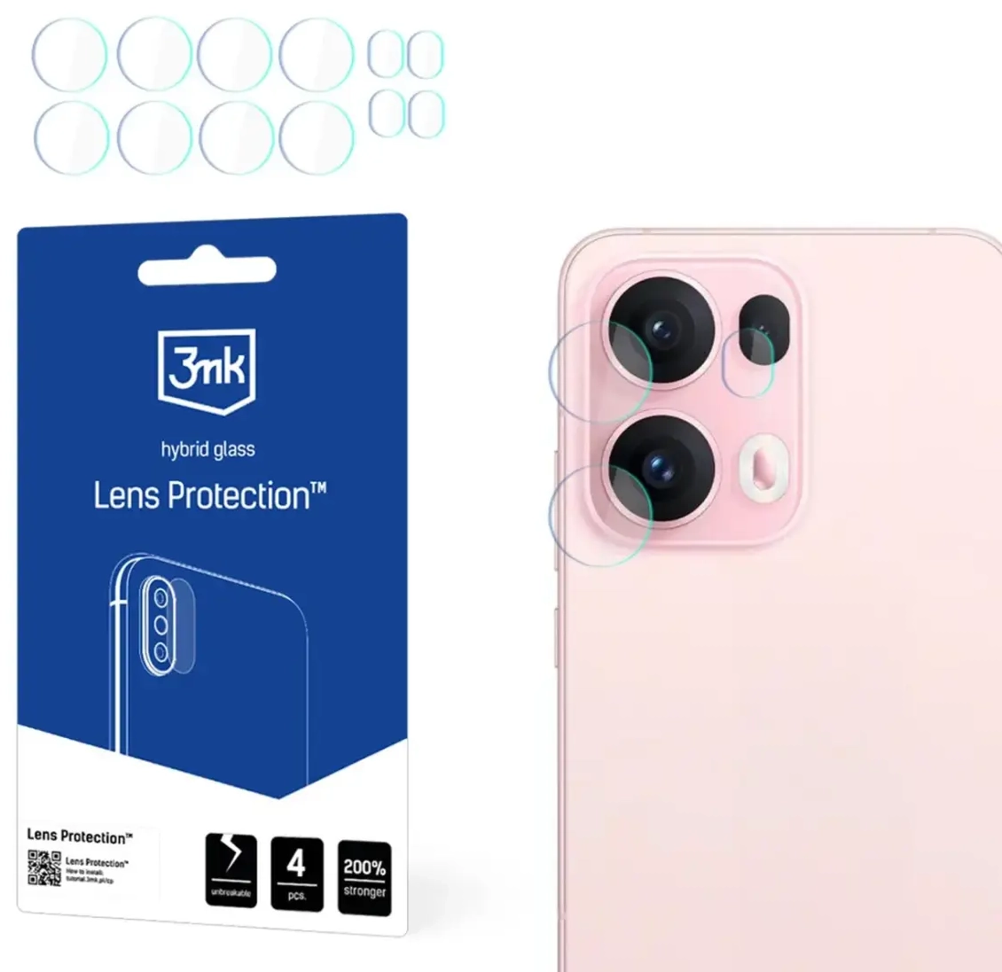 3mk Lens Protection Camera Glass for Oppo Reno 13 Pro