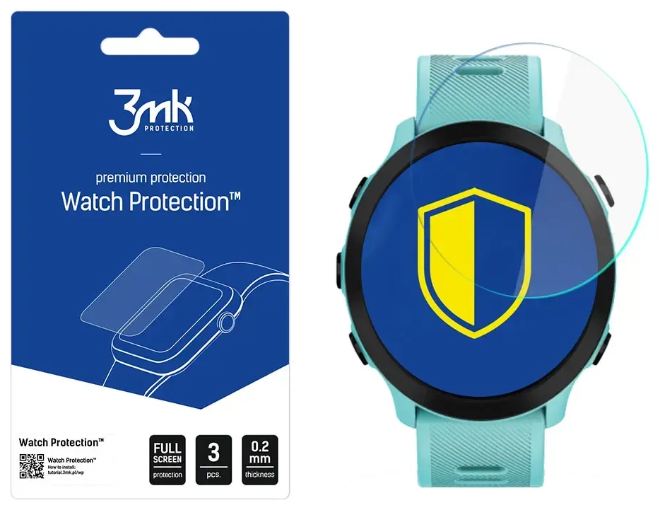 Garmin Forerunner 55 - 3mk Watch Protection™ v. FlexibleGlass Lite screen protector
