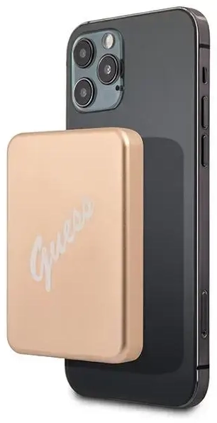 Guess GUPBMSVSLG ārējais akumulators (powerbank) | 3000 mAh | 5W | USB-C, MagSafe | zelta