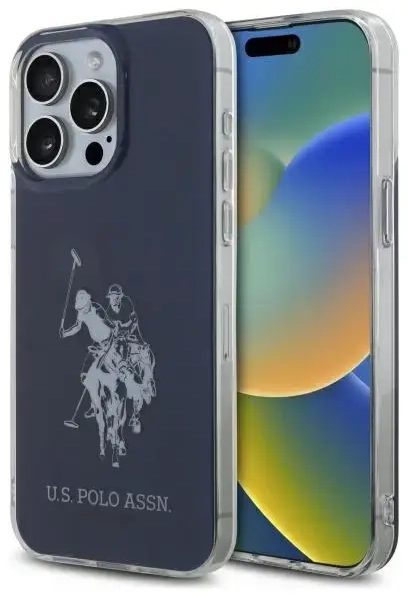 US Polo USHCP15XTPUHRBV iPhone 15 Pro     Max 6,7" niebieski|blue Shiny Big Logo