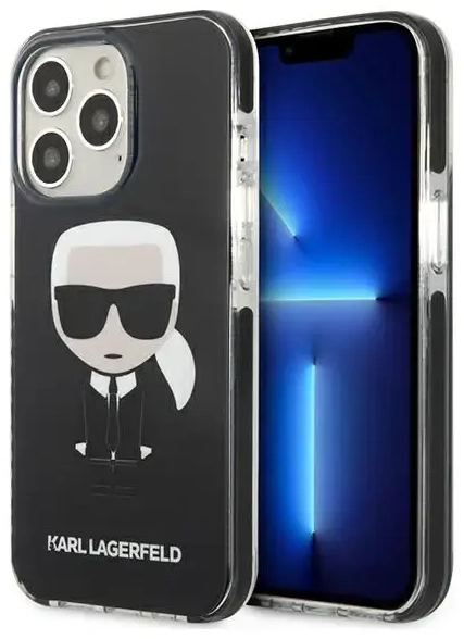 Karl Lagerfeld TPE Full Body Ikonik Case for iPhone 13 Pro Black