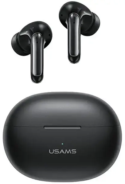 USAMS „Bluetooth 5.3 TWS X-Don Series Dual mic ENC“ belaidės ausinės, juodos|black BHUXD01 (SAMS-XD18)