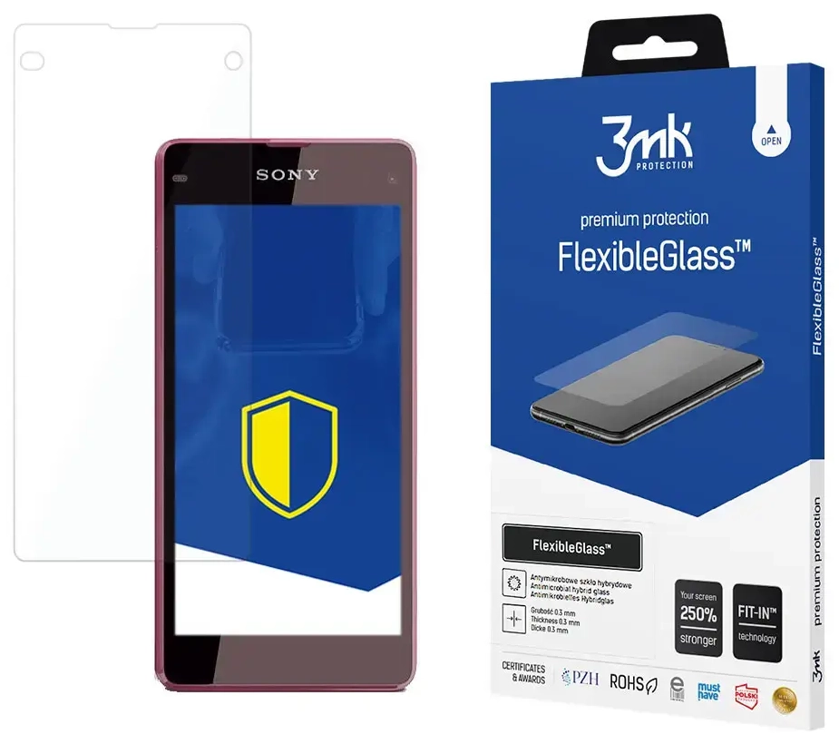 Sony Xperia Z1 Compact - 3mk FlexibleGlass™ screen protector