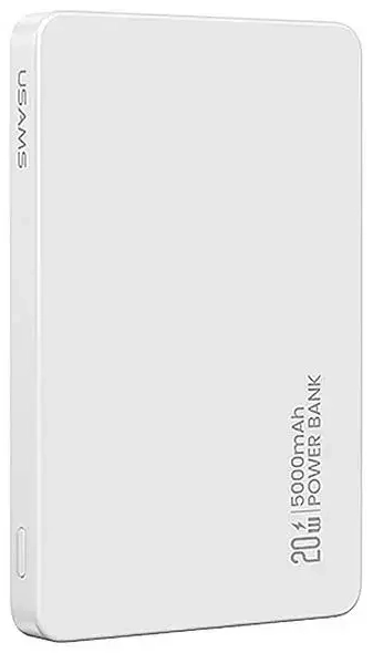 USAMS CY Series 5KCD23103 (US-CD231) ārējais akumulators (powerbank) | 5000 mAh | 20W | balts