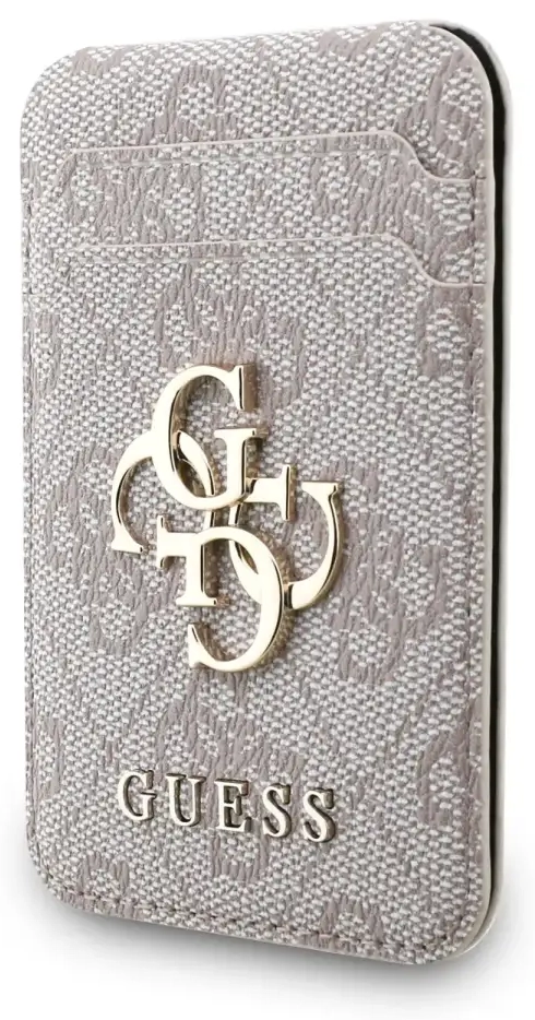 Guess 4G Metal Logo MagSafe Cardslot Stand Pink