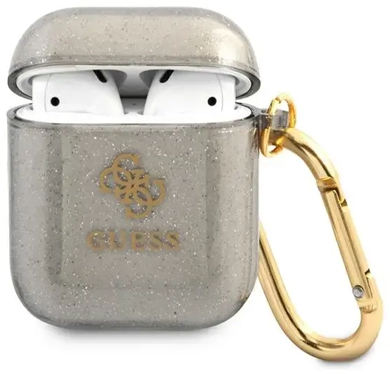 Guess GUA2UCG4GK AirPods cover black Glitter Collection