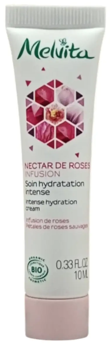 Melvita, Nectar de Roses, ekologiškas drėkinamasis dieninis kremas, veidui, 10 ml *Testeris
