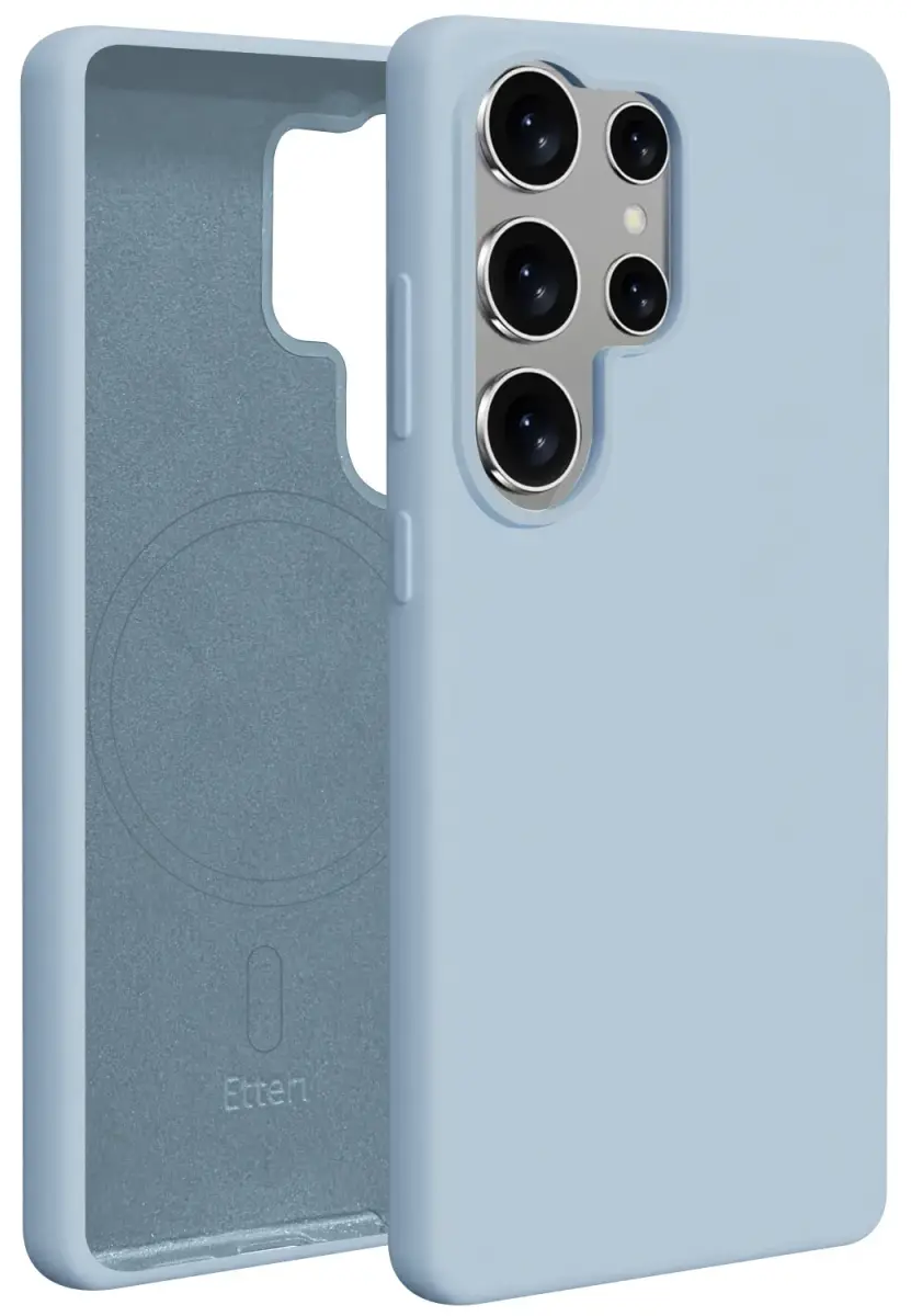 Etteri Silicone Mag case for Samsung Galaxy S25 Ultra light blue
