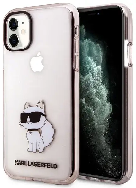 Karl Lagerfeld KLHCN61HNCHTCP iPhone 11 | Xr 6,1" różowy|pink hardcase Ikonik Choupette