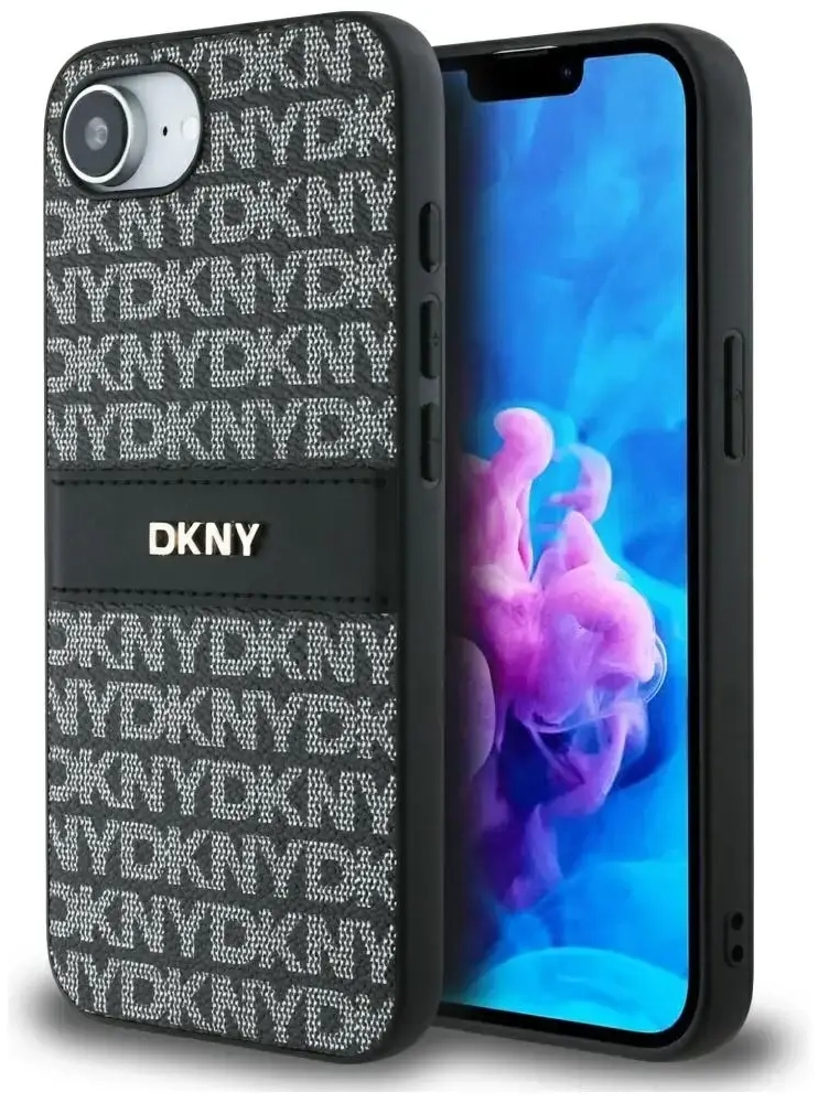 DKNY telefono dėklas, skirtas iPhone 16, juodas