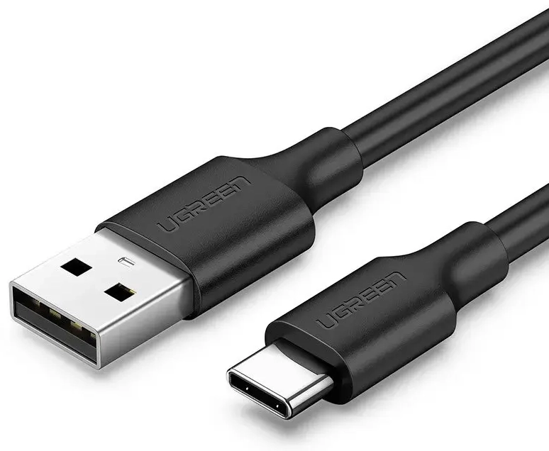 Ugreen 60115 duomenų perdavimo ir įkrovimo laidas | USB-A į USB-C | 10W | 0.5m | juodas