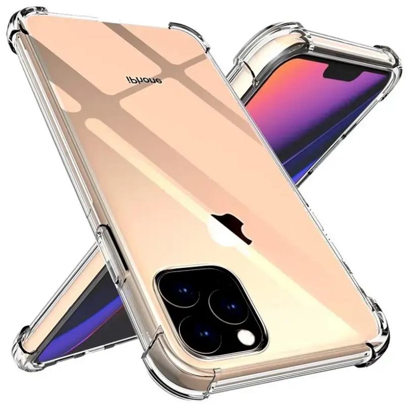 Fusion Anti Shock 1.5 mm Silikona Aizsargapvalks Priekš Apple iPhone 12 | 12 Pro Caurspīdīgs