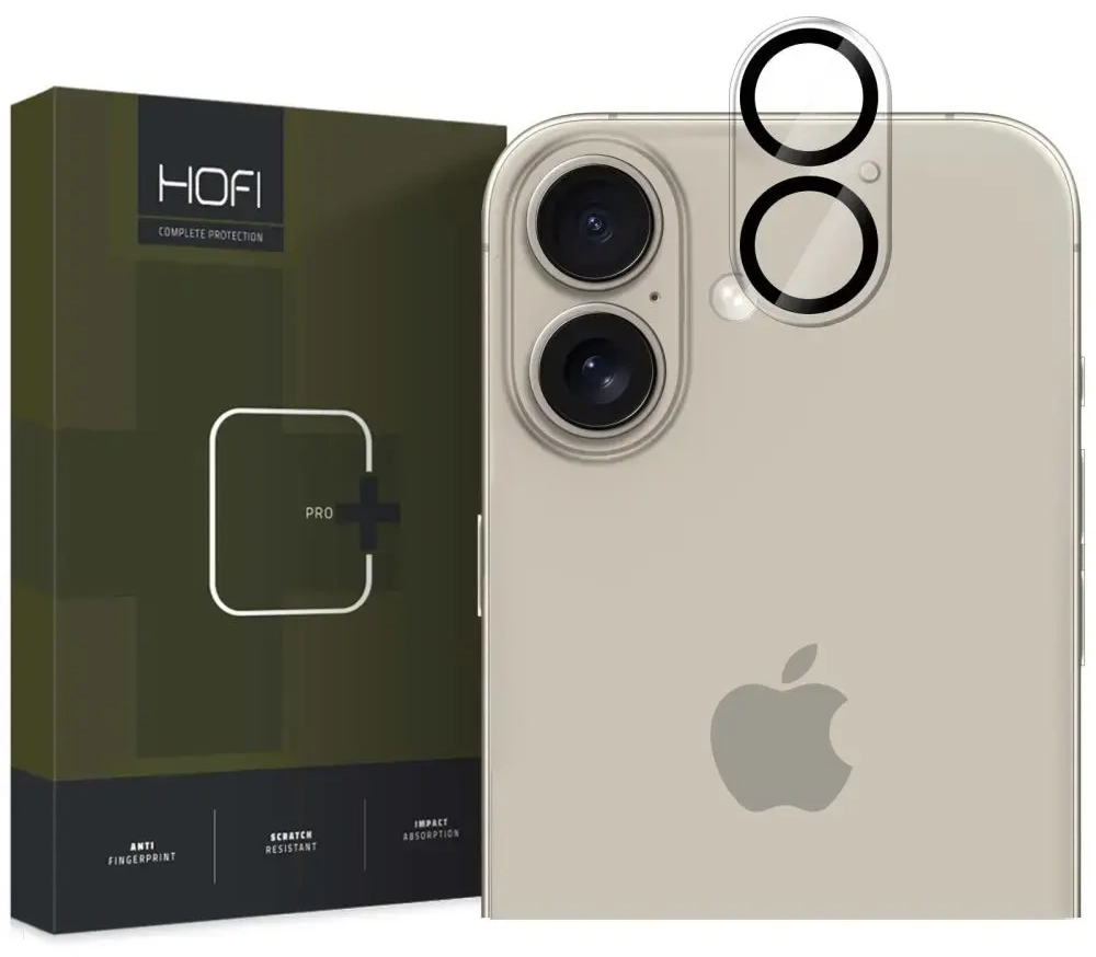 HOFI CAM PRO+ KAMERAS VĀCIŅŠ IPHONE 16 | 16 PLUS CAURSPĪDĪGS