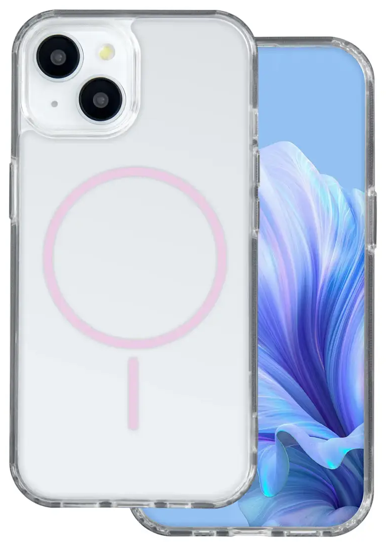 Anti Shock Thin Mag phone case with MagSafe support for iPhone 14 Pro pink