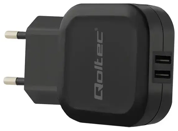 Qoltec Charger kelioninis įkroviklis | 12W | USB-A