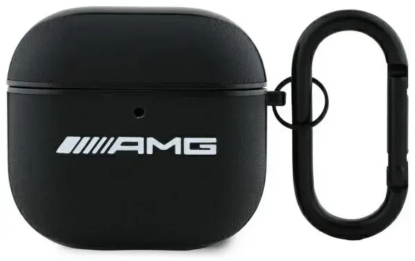 AMG AMA4SLWK AirPods 4 cover biały|white  Leather White Logo