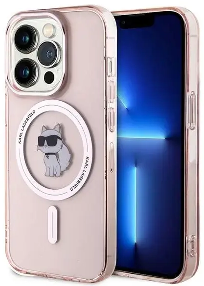 Karl Lagerfeld KLHMP14XHFCCNOP iPhone 14 Pro Max 6.7" różowy|pink hardcase IML Choupette MagSafe