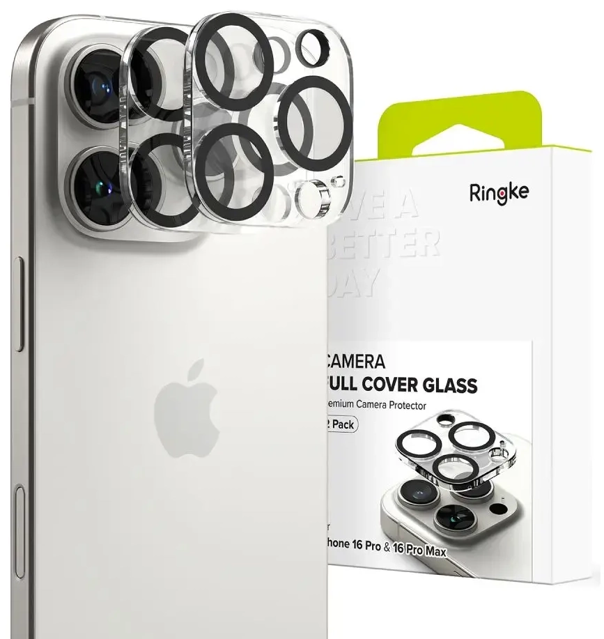 RINGKE KAMERAS AIZSARGS 2 GAB. IPHONE 16 PRO | 16 PRO MAX CAURSPĪDĪGS