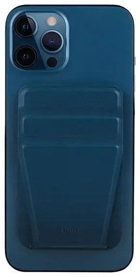 UNIQ Lyft magnetyczny stojak na telefon snap-on stand and card holder niebieski|blue