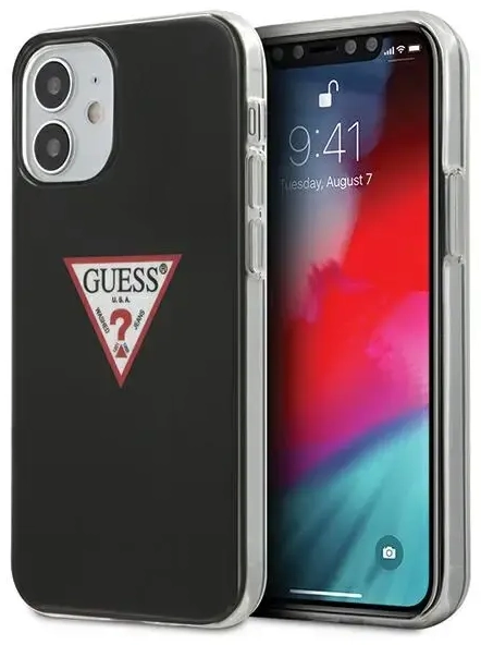 Guess GUHCP12SPCUCTLBK iPhone 12 mini 5,4" czarny|black hardcase Triangle Collection