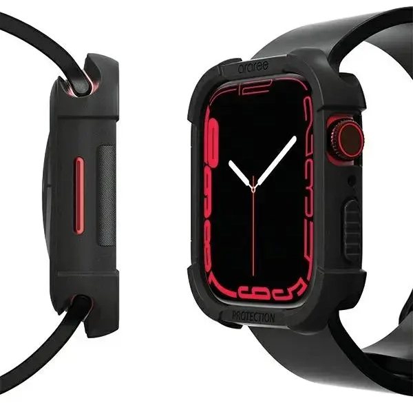Araree etui Flexield Apple Watch 45mm czarny|black AR20-01463A