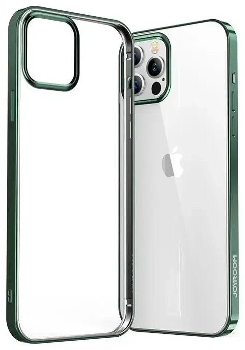 Joyroom New Beautiful Series ultra thin case with electroplated frame for iPhone 12 Pro Max green (JR-BP796)