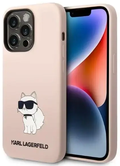 Karl Lagerfeld KLHCP14LSNCHBCP iPhone 14 Pro 6,1" hardcase różowy|pink Silicone Choupette