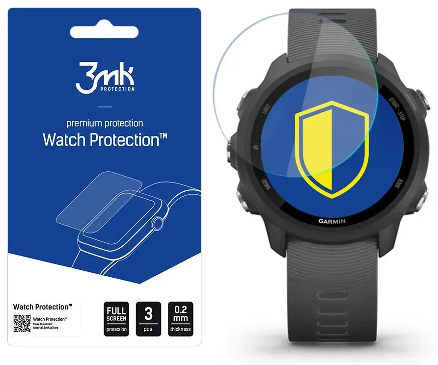 Garmin Forerunner 245 - 3mk Watch Protection™ v. FlexibleGlass Lite screen protector